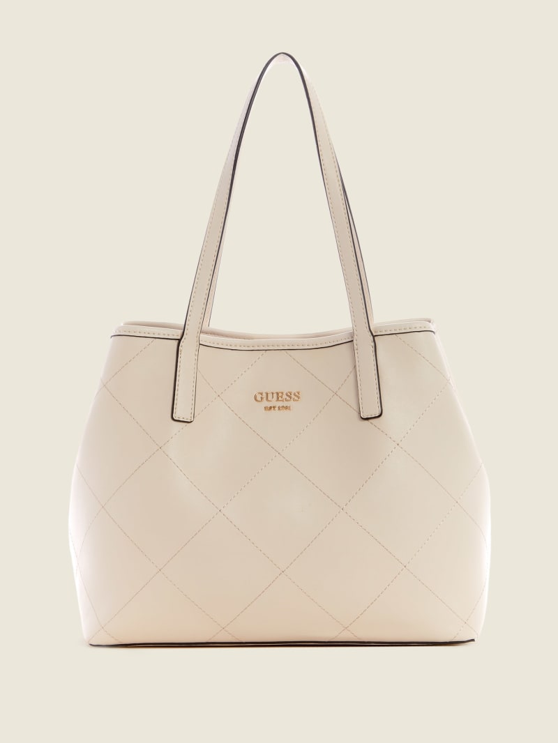 Guess Vikki Quilted Tote Tassen Dames Grijs | 6584-TDWUI