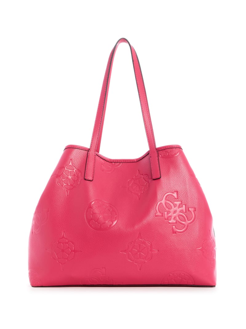 Guess Vikky Logo Large Tote Tassen Dames Roze | 7842-ZXFMJ